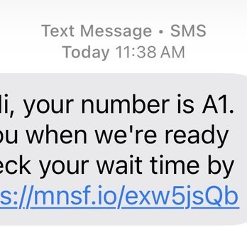 Red 99 Grill Bistro - Message confirming I was on the waitlist. - Shanghainese Near Me - Temple City, California Red 99 Grill Bistro - Message confirming I was on the waitlist. - Shanghainese Near Me - Temple City, California
