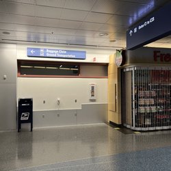 US Post Office - Mailbox in terminal 1 by gate C23 - January 11, 2022