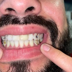 Cowboys Lucky 7 Tattoo - Tooth gems $25