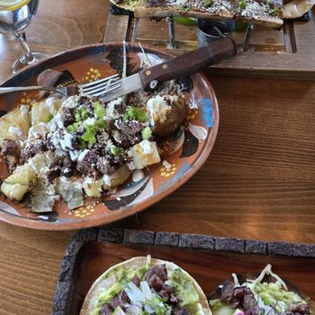 Pura Brasa - Vampiros, papa and tacos. Not pictured, the romchata. - Steakhouses Near Me - Sumner, Washington
