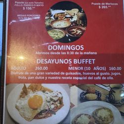 La Casa Vieja - Menu