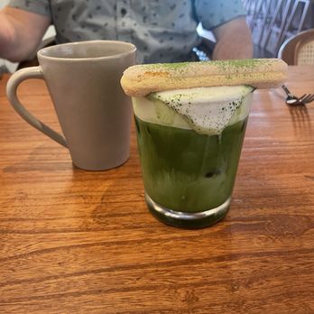 Between Us - Brewed coffee and Matcha Latte Tiramisu - Breakfast & Brunch Near Me - San Diego, California Between Us - Brewed coffee and Matcha Latte Tiramisu - Breakfast & Brunch Near Me - San Diego, California
