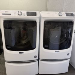 Allstar Appliance - Maytag Washer and Gas Dryer Set on Pedestals $989