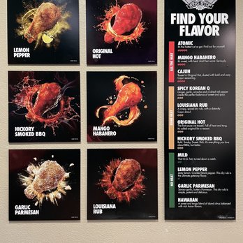 Wingstop - a variety of food items displayed on a wall - Chicken Wings Near Me - Los Angeles, California Wingstop - a variety of food items displayed on a wall - Chicken Wings Near Me - Los Angeles, California
