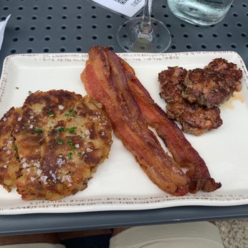 CR NoMa - My breakfast of Hash brown Side, bacon and Sausage Side. - Mediterranean Near Me - Washington, DC, District of Columbia CR NoMa - My breakfast of Hash brown Side, bacon and Sausage Side. - Mediterranean Near Me - Washington, DC, District of Columbia