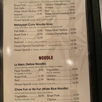 Ling Ling Riverwalk - Noodle menu - Chinese Near Me - Basking Ridge, New Jersey