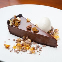 Darling & Co - Dark chocolate tart and hazelnut ice-cream
