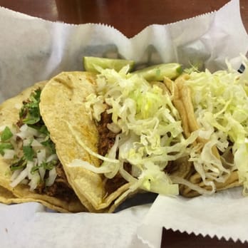 Mexico Lindo - Two Cochinita Pivil tacos and one carnitas. Delicious. - Mexican Near Me - Elizabethtown, Kentucky