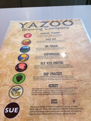 Menu photo 4 Yazoo Beer Cart Nashville, TN