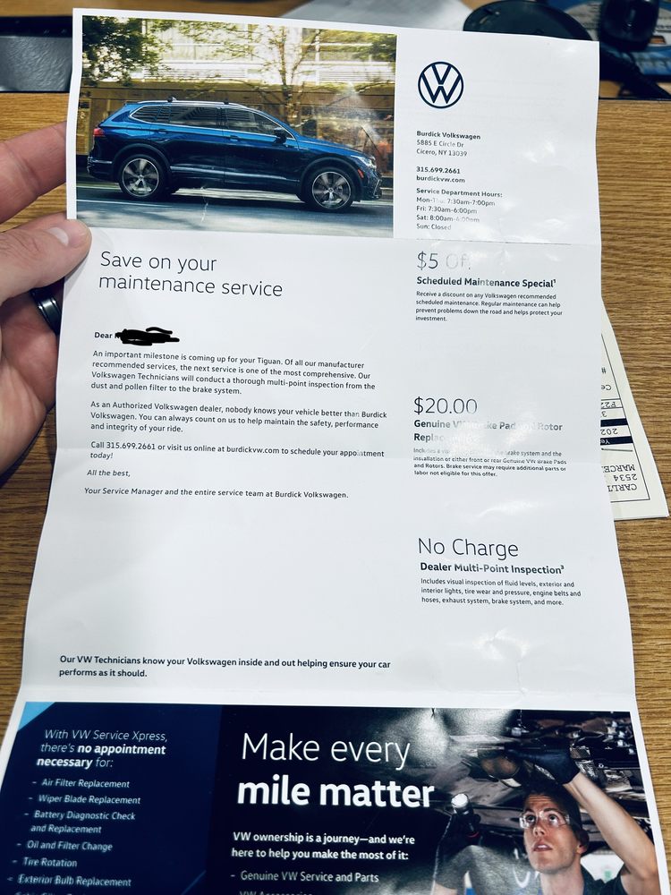 BURDICK VOLKSWAGEN 5885 E Circle Dr, Cicero, New York Car Dealers