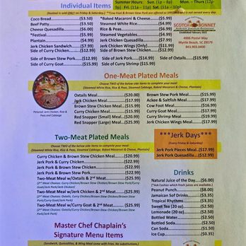 Scotch Bonnet - Menu 2/2024 - Caribbean Near Me - Myrtle Beach, South Carolina Scotch Bonnet - Menu 2/2024 - Caribbean Near Me - Myrtle Beach, South Carolina