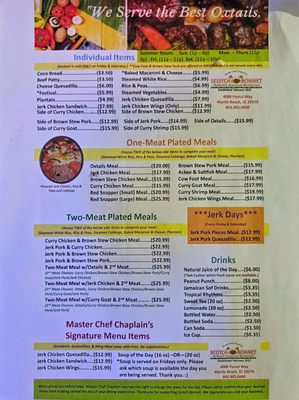Menu photo 2 Scotch Bonnet Myrtle Beach, SC