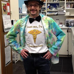 Little Five Points Pharmacy - Ira preparing to be the Grand Marshall at the Inman Park Festival. How about that funky lab coat.  It's Little 5 Points personified.