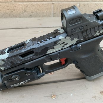 Dynamic Weapon Solutions - DWS Reaper MRK III slide with side and top windows, suppressor sights in urban ballistic camo - Guns & Ammo Near Me - Huntington Beach, California Dynamic Weapon Solutions - DWS Reaper MRK III slide with side and top windows, suppressor sights in urban ballistic camo - Guns & Ammo Near Me - Huntington Beach, California