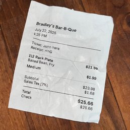 Nice price for a STACK of ribs! Nice price for a STACK of ribs!