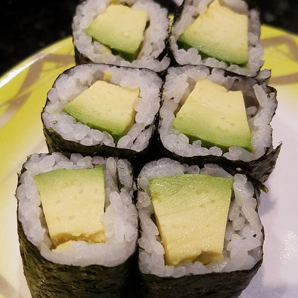 Sushi Zone - Avocado roll. Fresh avocados really make a difference. - Conveyor Belt Sushi Near Me - Bothell, Washington