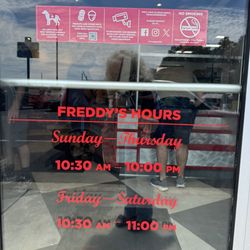 Freddy's Frozen Custard & Steakburgers - Hours