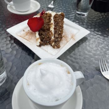 Robins Restaurant - Luscious Carrot Cake and cappuccino - New American Near Me - Cambria, California Robins Restaurant - Luscious Carrot Cake and cappuccino - New American Near Me - Cambria, California