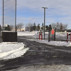 CubeSmart Self Storage - Gate stays up during the winter for the plow trucks