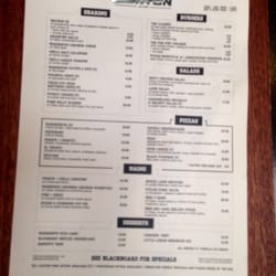 The Duxton - The menu
