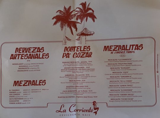 Menu photo 6 La Corriente Cevichería Nais Tijuana, BCN