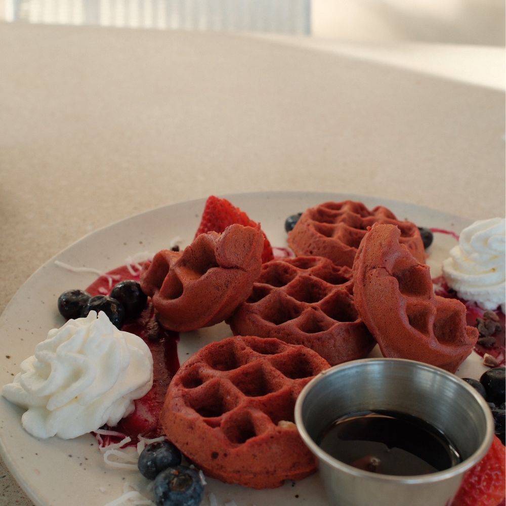 Beet waffle Beet waffle