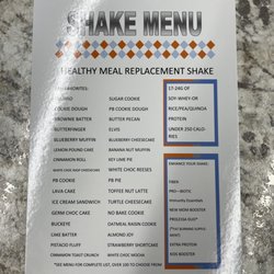 Bridge Nutrition - Meal Replacement Shake Menu