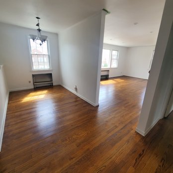 JJK Contracting - The floors look so cleannnn - this is the "golden brown" stain. - General Contractors Near Me - East Bronx, New York
