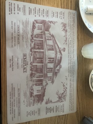 Menu photo 1 The Homeplace Catawba, VA Menu photo 1 The Homeplace Catawba, VA