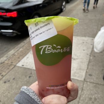 Tbaar - Strawberry & Yogurt with Lychee Jelly - Juice Bars & Smoothies Near Me - Chicago, Illinois Tbaar - Strawberry & Yogurt with Lychee Jelly - Juice Bars & Smoothies Near Me - Chicago, Illinois