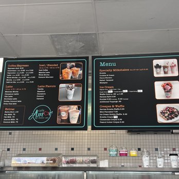 Café Amor - Menu 03/2023 - Desserts Near Me - Spring Valley, California