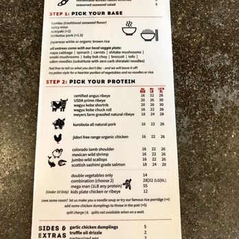 Tabu Shabu - Costa Mesa - Menu 8/5/17 - Japanese Near Me - Costa Mesa, California