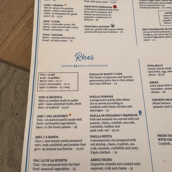 Yemanja - Menu September 2025 - Spanish Near Me - Ibiza, PM