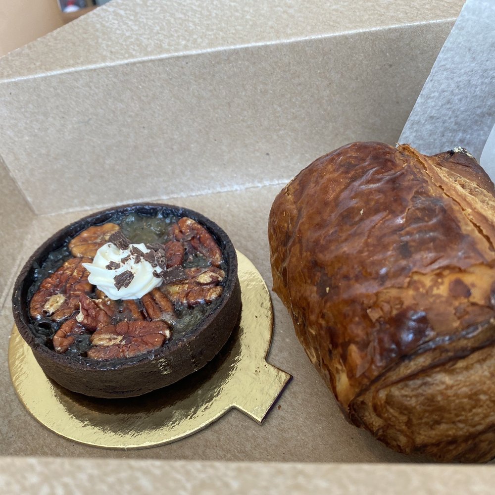 Lulu's Bakery and Pantry - Bourbon pecan and chocolate croissant - Coffee & Tea Near Me - Salem, Massachusetts Lulu's Bakery and Pantry - Bourbon pecan and chocolate croissant - Coffee & Tea Near Me - Salem, Massachusetts