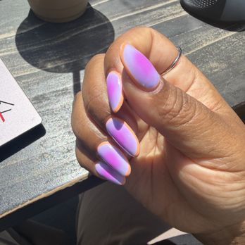 MOI Nails By Spring - Gel x extensions with aura design - Nail Salons Near Me - Los Angeles, California