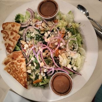Mirchi - Mirchi salad: greens, blue cheese, apricots, red onion slices and almonds: $10. - Indian Near Me - Olean, New York