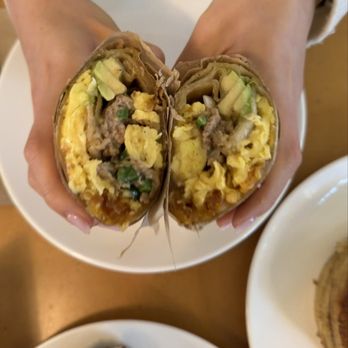 Croft Alley - breakfast burrito with turkey sausage - American Near Me - New York, New York Croft Alley - breakfast burrito with turkey sausage - American Near Me - New York, New York