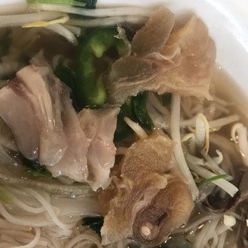 Pho Than Brothers - A mix of normal tendon (one on the left), and hard and impossible to eat tendon (the brown colored ones to the right) - Vietnamese Near Me - Seattle, Washington Pho Than Brothers - A mix of normal tendon (one on the left), and hard and impossible to eat tendon (the brown colored ones to the right) - Vietnamese Near Me - Seattle, Washington