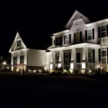 Marsea Services - the exterior of a home at night - Landscaping Near Me - Leesburg, Virginia