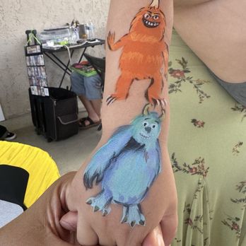 Amazing Face Painting OC - Monsters inc characters - Face Painting Near Me Amazing Face Painting OC - Monsters inc characters - Face Painting Near Me