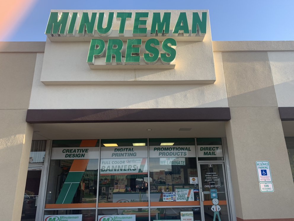 MINUTEMAN PRESS Printing Services 6300 San Mateo Blvd NE