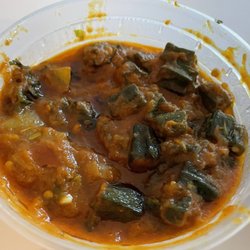 Spicy 6 Fine Indian Cuisine - Okra Masala (vegan)