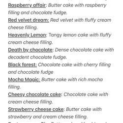 Maria's Dream Cakes
