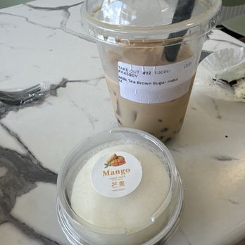 Eat Tea - Mango mochi , brown sugar boba milk tea - Bubble Tea Near Me - Savannah, Georgia
