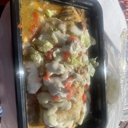 Al Pastor Burrito - smothered Al Pastor Burrito - smothered