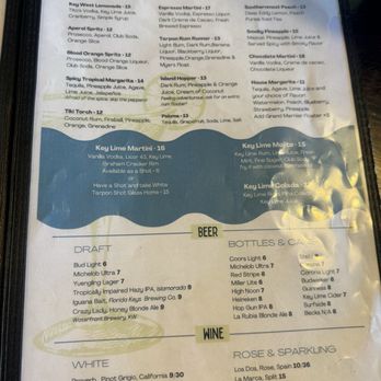 White Tarpon - Menu - Cocktail Bars Near Me - Key West, Florida White Tarpon - Menu - Cocktail Bars Near Me - Key West, Florida