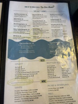 Menu photo 2 White Tarpon Key West, FL Menu photo 2 White Tarpon Key West, FL