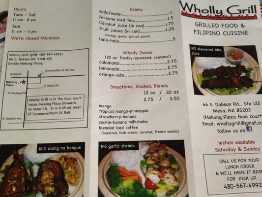 Menu photo 3 Wholly Grill Mesa, AZ
