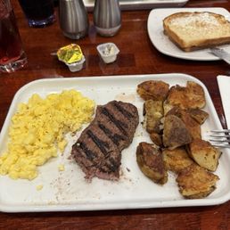 Steak and Eggs, Toast Steak and Eggs, Toast