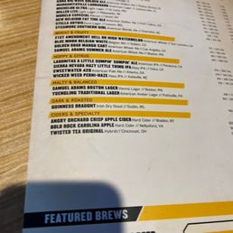 the menu for the draft drafts the menu for the draft drafts